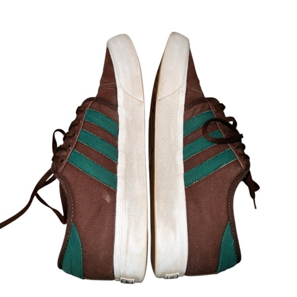 Adidas Seeley Sneakers Mens 10 Pre-Owned Brown Green H01237 Canvas Skate Shoes